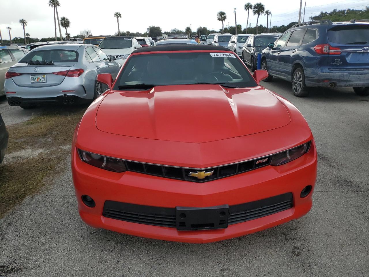 2014 Chevrolet Camaro VIN 2G1FC3D30E9182828 Copart auction photo, water/flood damage thumbnail 5