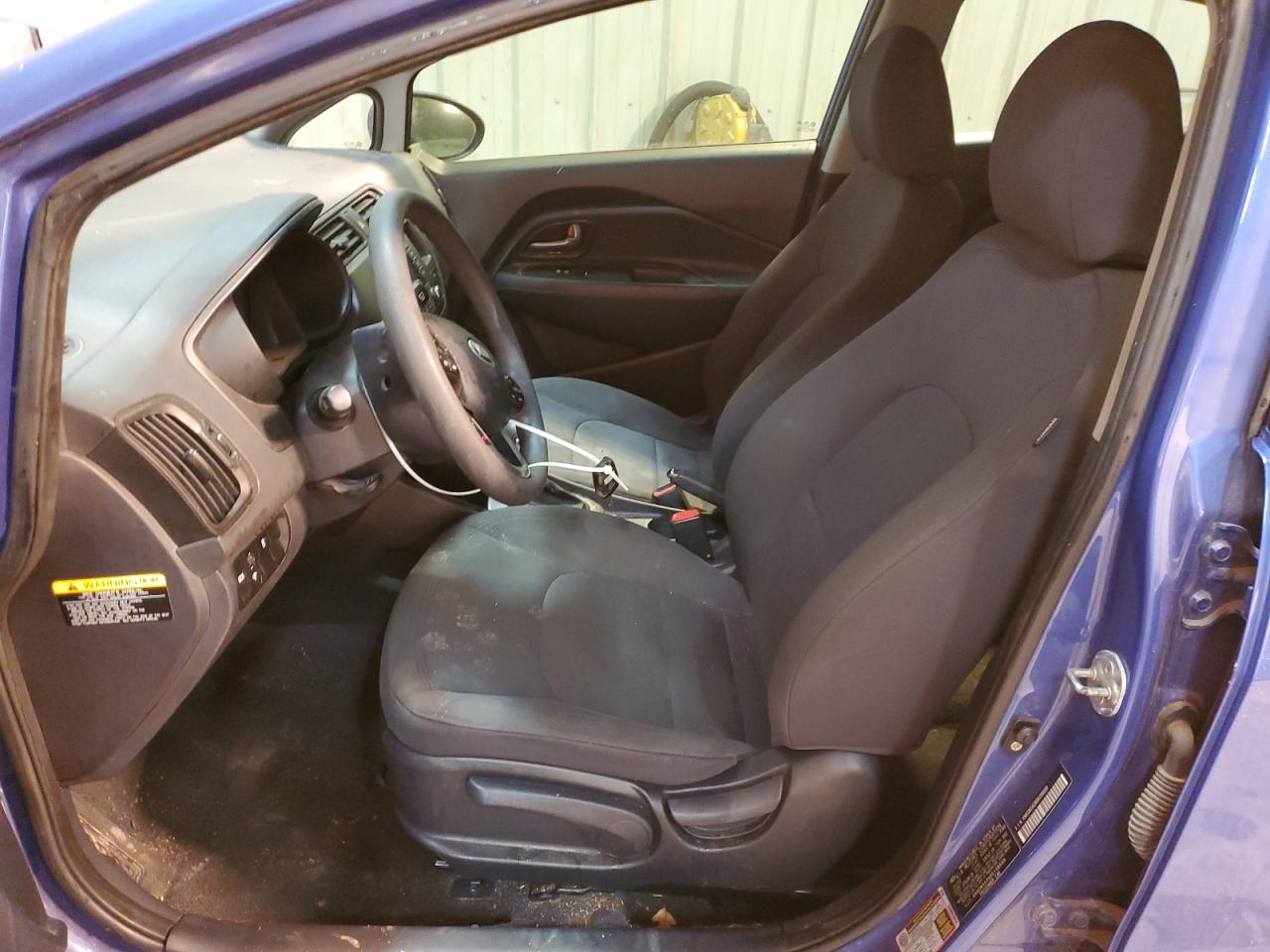 2013 KIA Rio VIN KNADN5A3XD6198689 Copart auction photo, minor dent/scratches / normal wear damage thumbnail 7