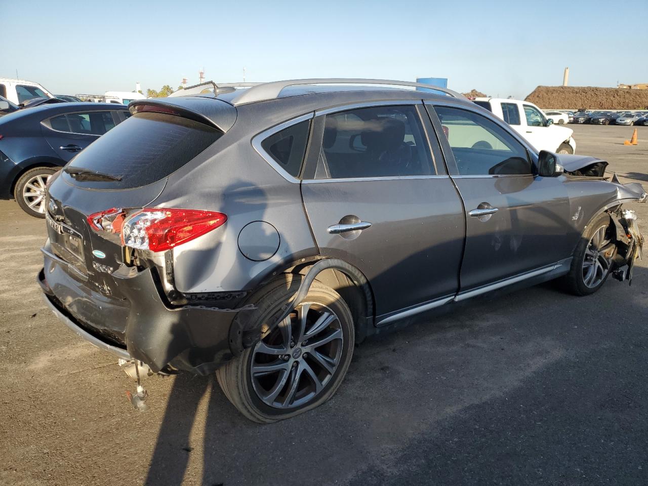 2016 Infiniti QX50 VIN JN1BJ0RP4GM230023 Copart auction photo, front end / rear end damage thumbnail 3