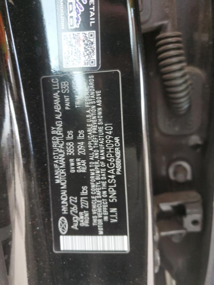 2023 Hyundai Elantra VIN 5NPLS4AG6PH099401 Copart auction photo, front end damage thumbnail 14