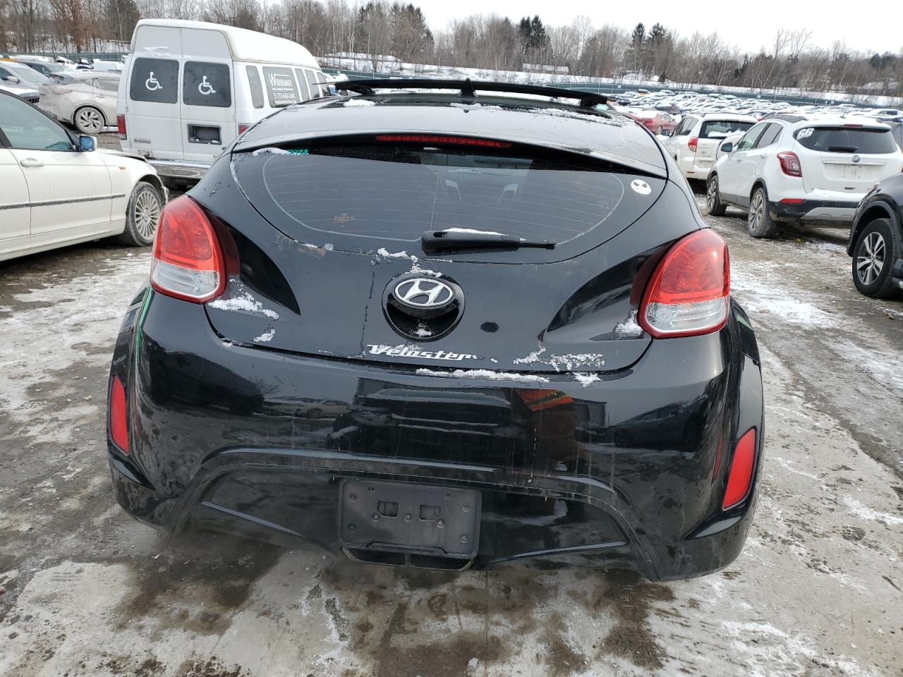 2012 Hyundai Veloster VIN KMHTC6AD8CU029764 Copart auction photo, front end / side damage thumbnail 6