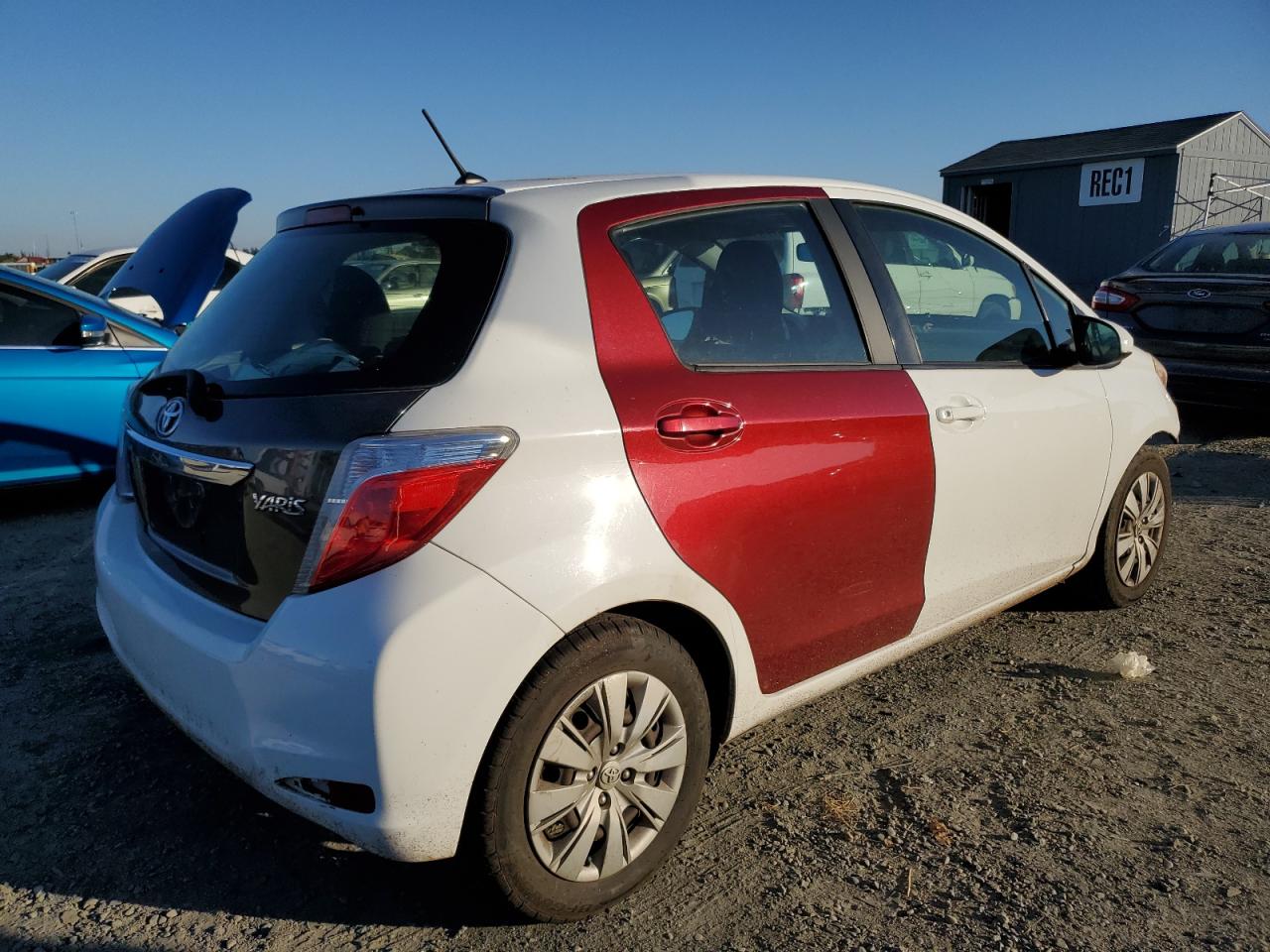 2012 Toyota Yaris VIN JTDKTUD35CD523331 Copart auction photo, front end damage thumbnail 3