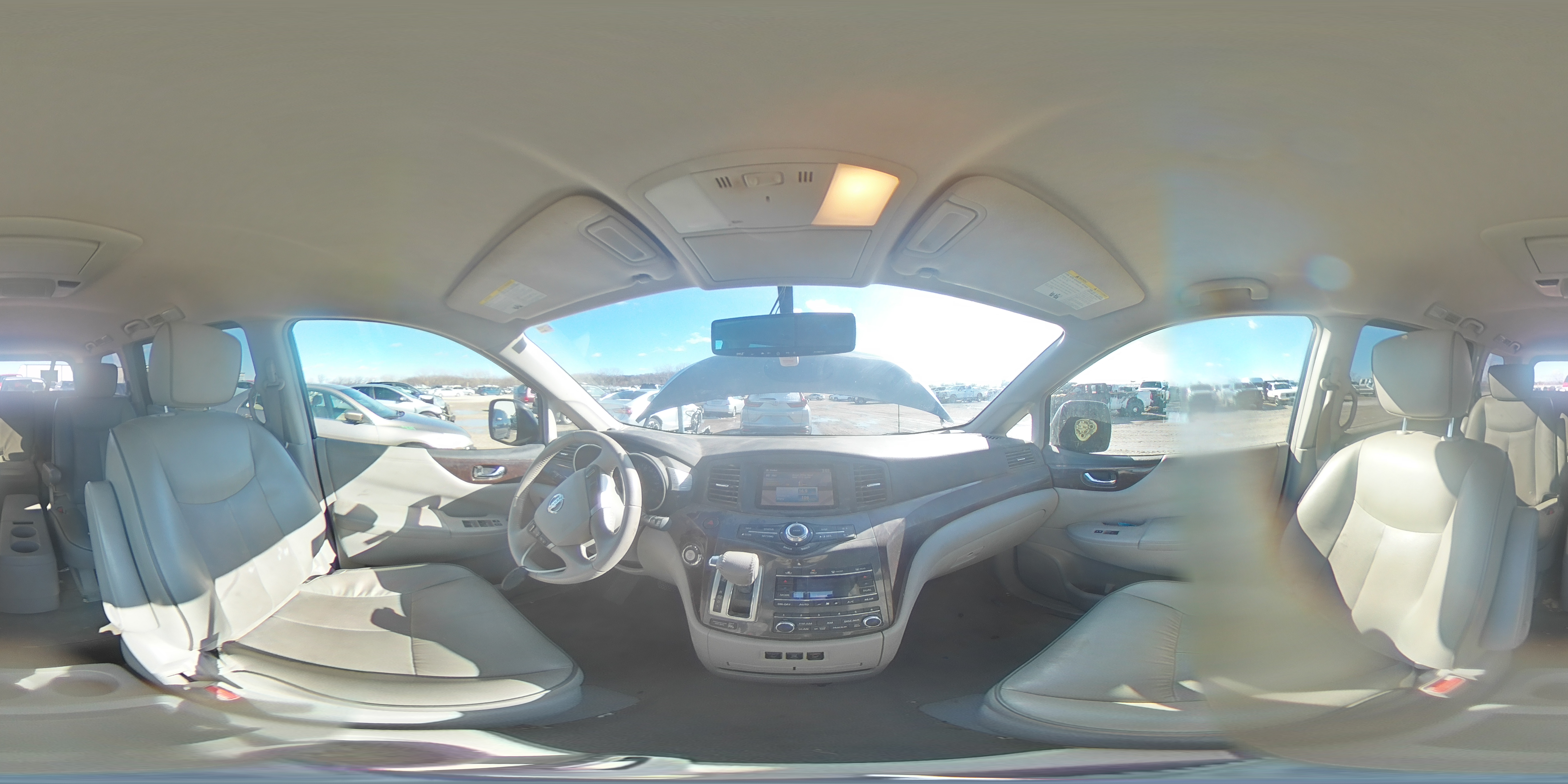 2015 Nissan Quest VIN JN8AE2KP4F9133672 Copart auction photo, front end / vandalism damage thumbnail 13