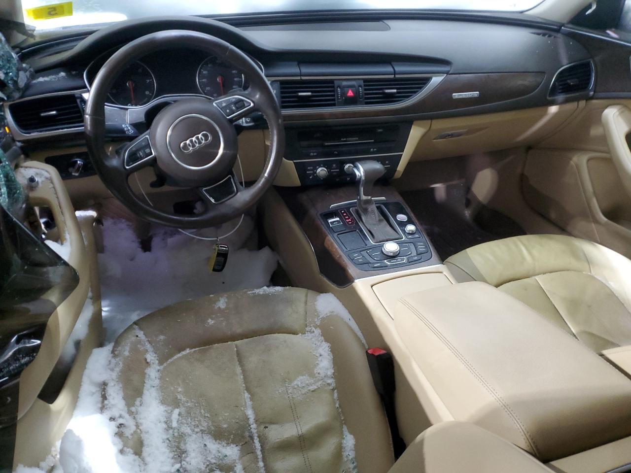 2014 Audi A6 VIN WAUFGAFC2EN058003 Copart auction photo, side / rear end damage thumbnail 8