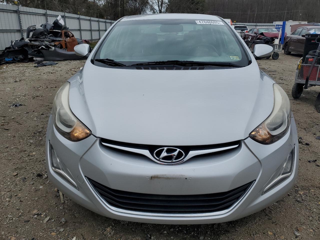 2014 Hyundai Elantra VIN KMHDH4AE7EU034489 Copart auction photo, rear end / minor dent/scratches damage thumbnail 5