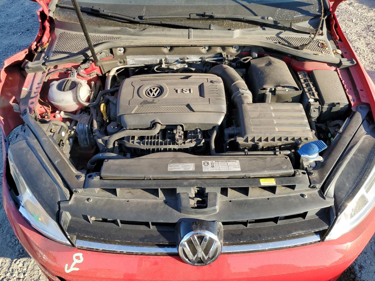 2016 Volkswagen Golf VIN 3VWC17AU1GM505862 Copart auction photo, front end / side damage thumbnail 11