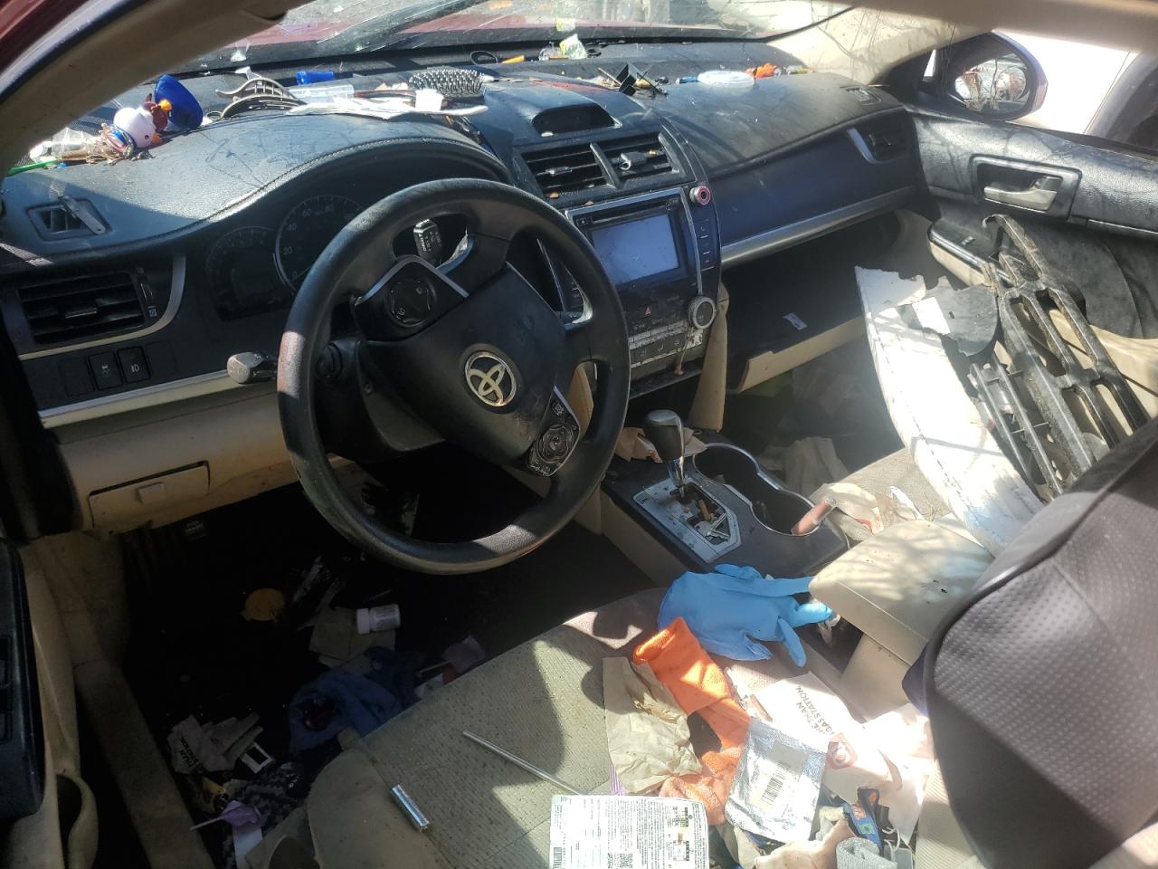 2013 Toyota Camry VIN 4T1BF1FKXDU670350 Copart auction photo, rollover damage thumbnail 8
