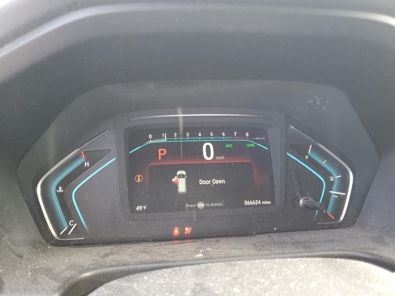 2019 Honda Odyssey VIN 5FNRL6H70KB057337 Copart auction photo, front end damage thumbnail 9