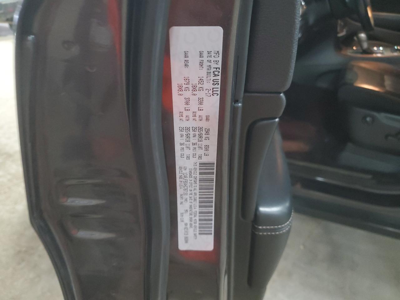 2017 Jeep Grand Cherokee VIN 1C4RJFBG4HC787191 Copart auction photo, front end / minor dent/scratches damage thumbnail 13