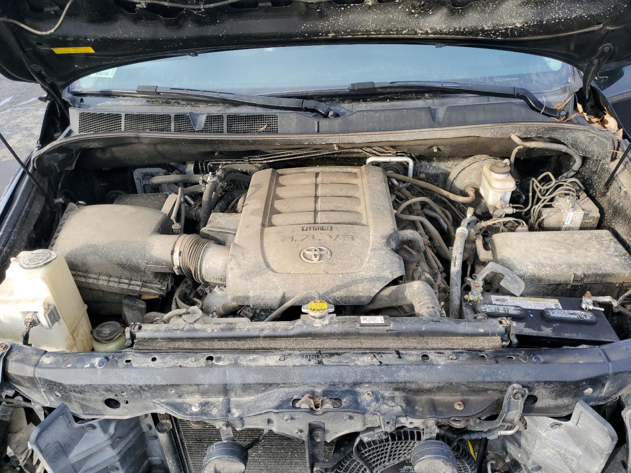 2016 Toyota Sequoia VIN 5TDBY5G14GS135292 Copart auction photo, front end / side damage thumbnail 12