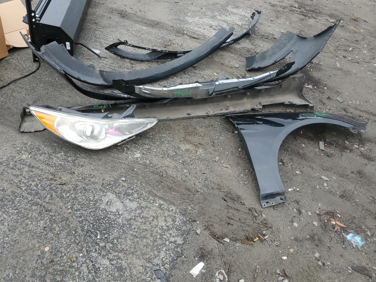 2014 Hyundai Sonata VIN 5NPEB4ACXEH860708 Copart auction photo, front end damage thumbnail 12