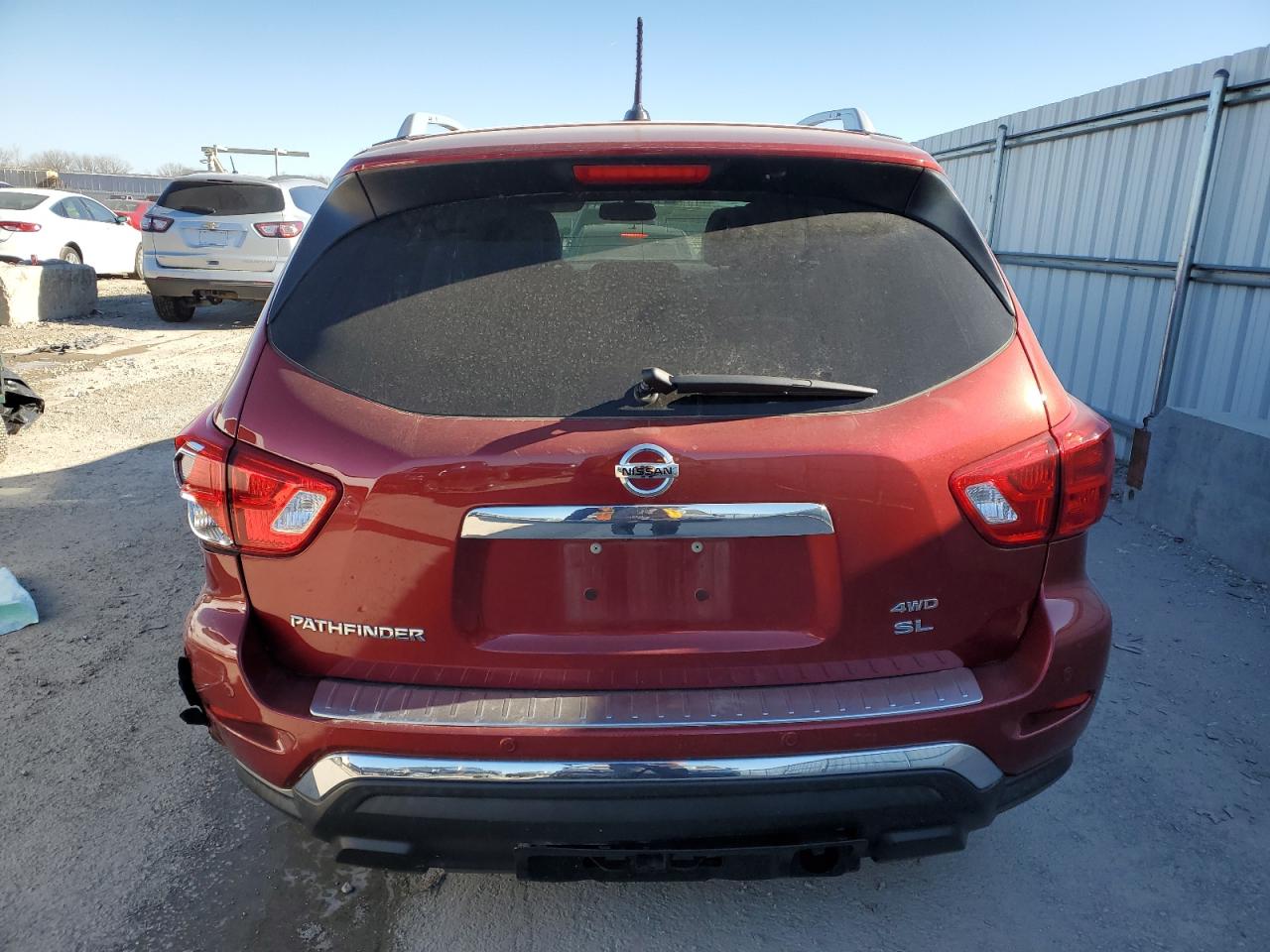 2017 Nissan Pathfinder VIN 5N1DR2MM4HC623076 Copart auction photo, rear end damage thumbnail 6