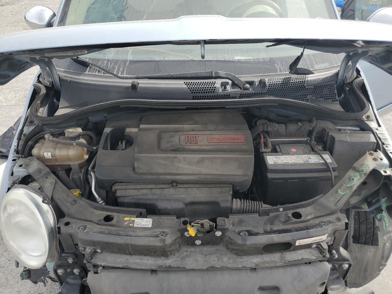 2013 Fiat 500 VIN 3C3CFFER3DT594411 Copart auction photo, front end damage thumbnail 11