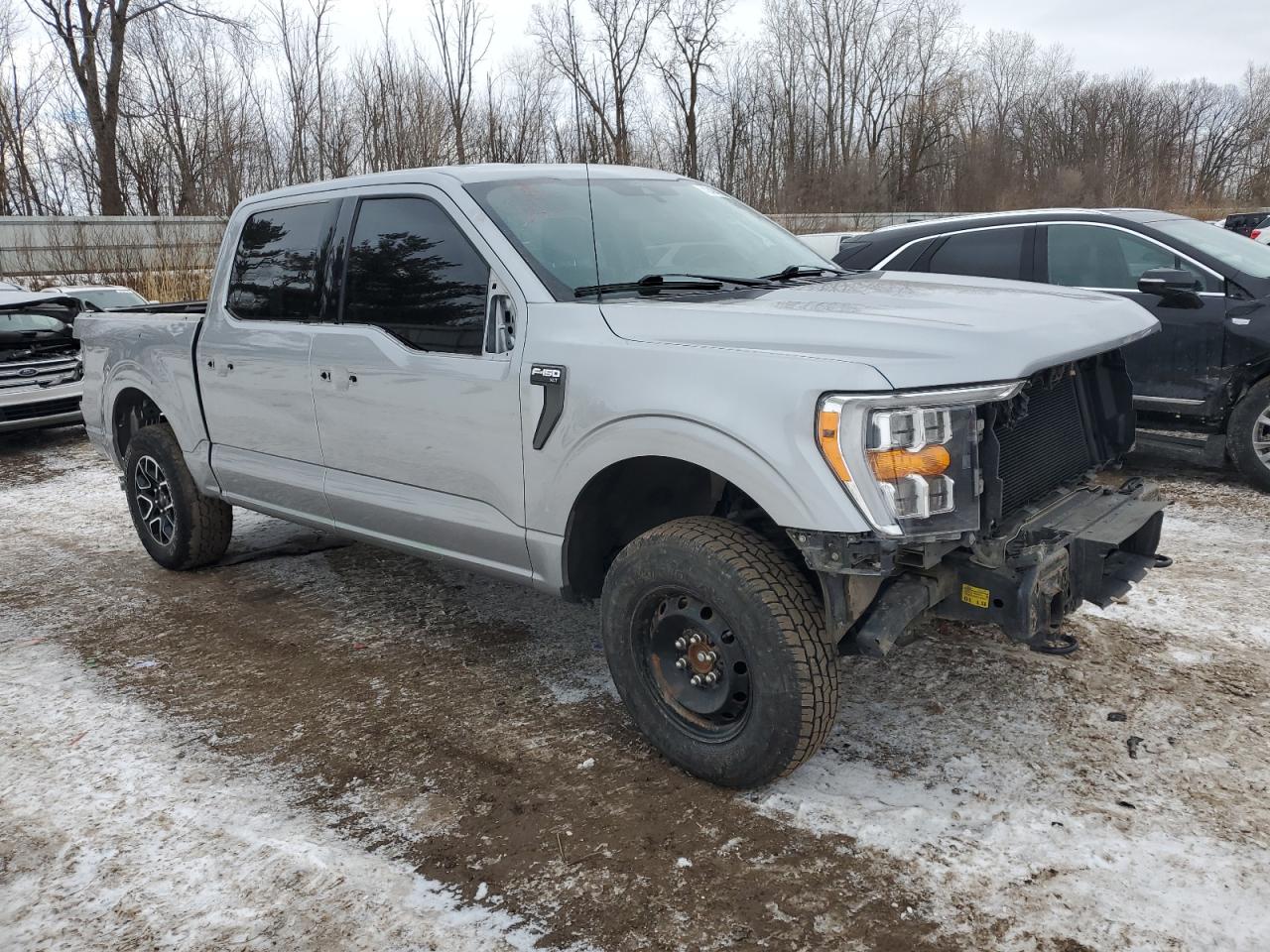 2021 Ford F-150 VIN 1FTEW1EP0MKD25659 Copart auction photo, front end / rear end damage thumbnail 4
