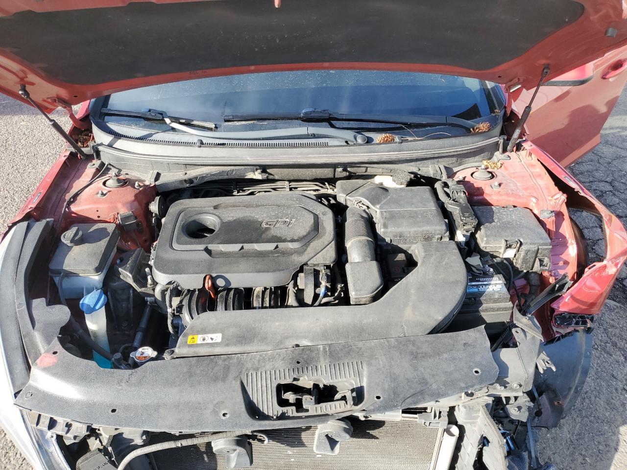 2017 Hyundai Sonata VIN 5NPE24AFXHH483988 Copart auction photo, front end / side damage thumbnail 12