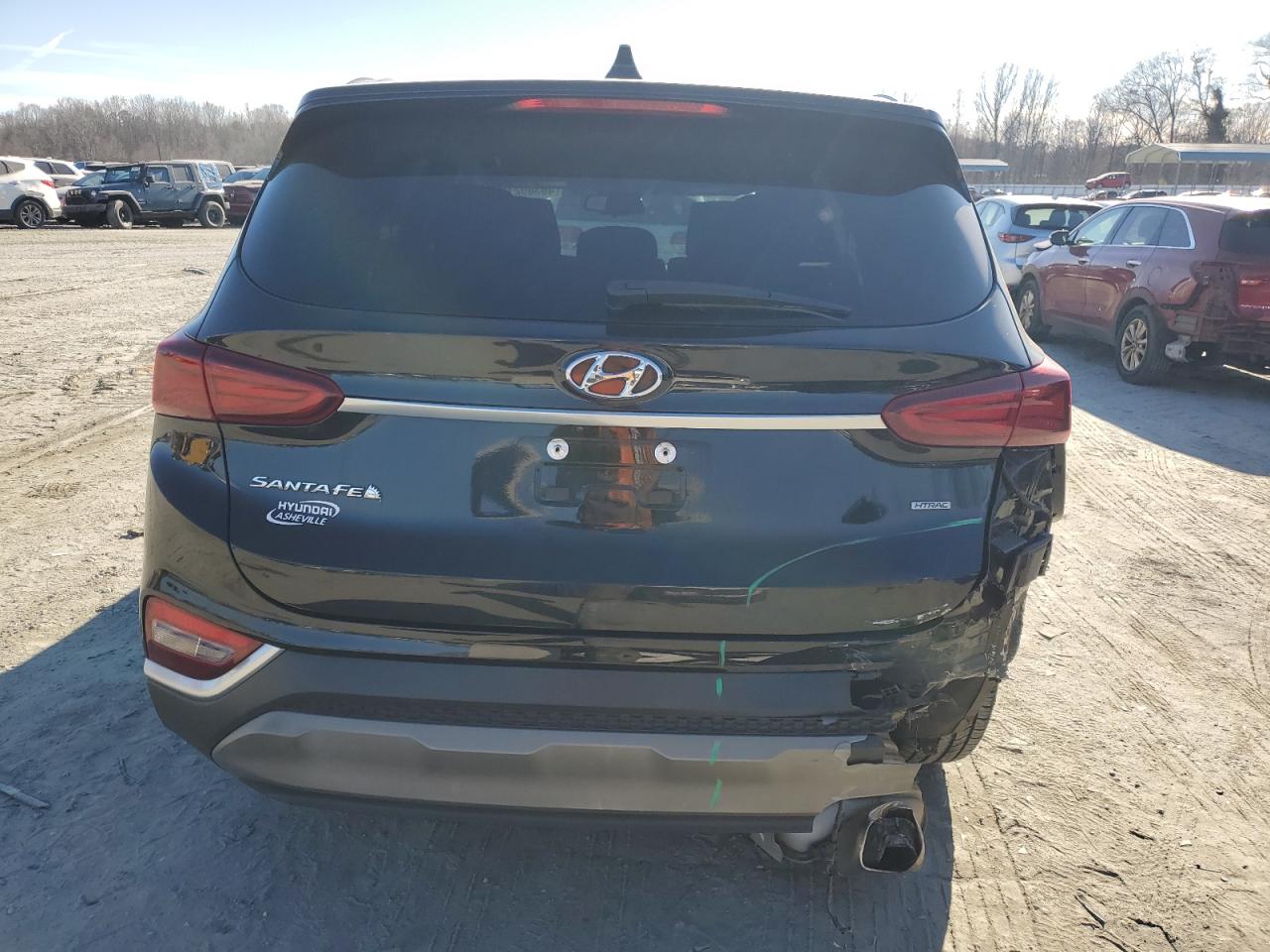 2020 Hyundai Santa Fe VIN 5NMS3CAD0LH188638 Copart auction photo, rear end damage thumbnail 6
