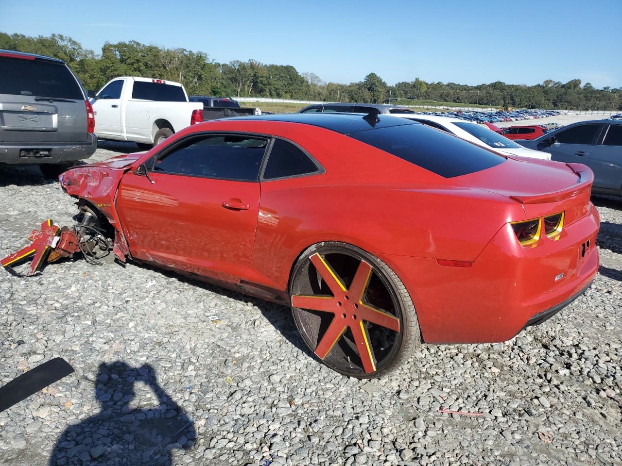 2012 Chevrolet Camaro VIN 2G1FC1E35C9176684 Copart auction photo, front end damage thumbnail 2