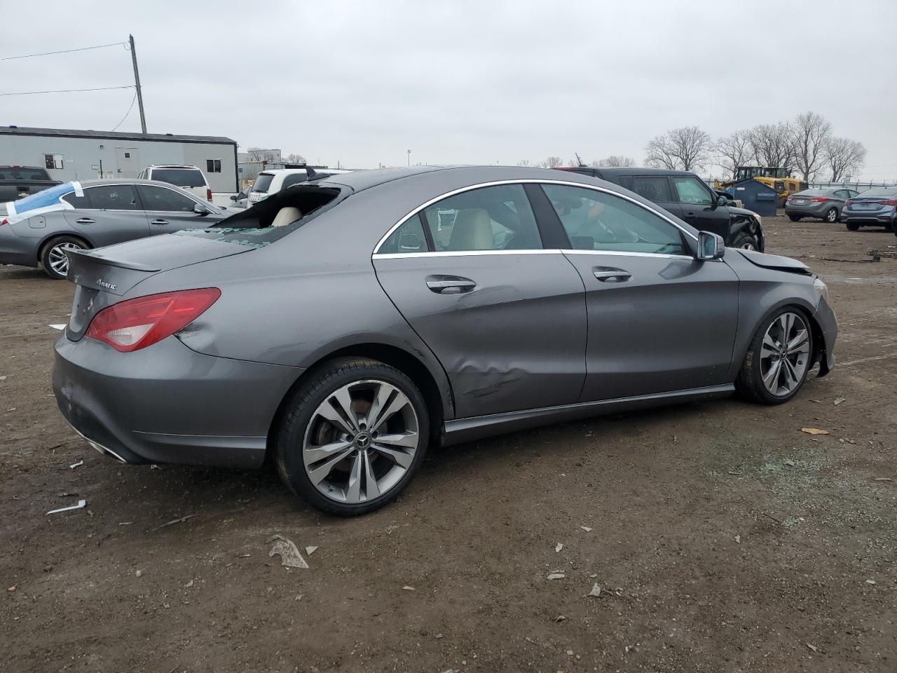 2019 Mercedes-Benz CLA-klasse VIN WDDSJ4GB4KN721017 Copart auction photo, all over damage thumbnail 3
