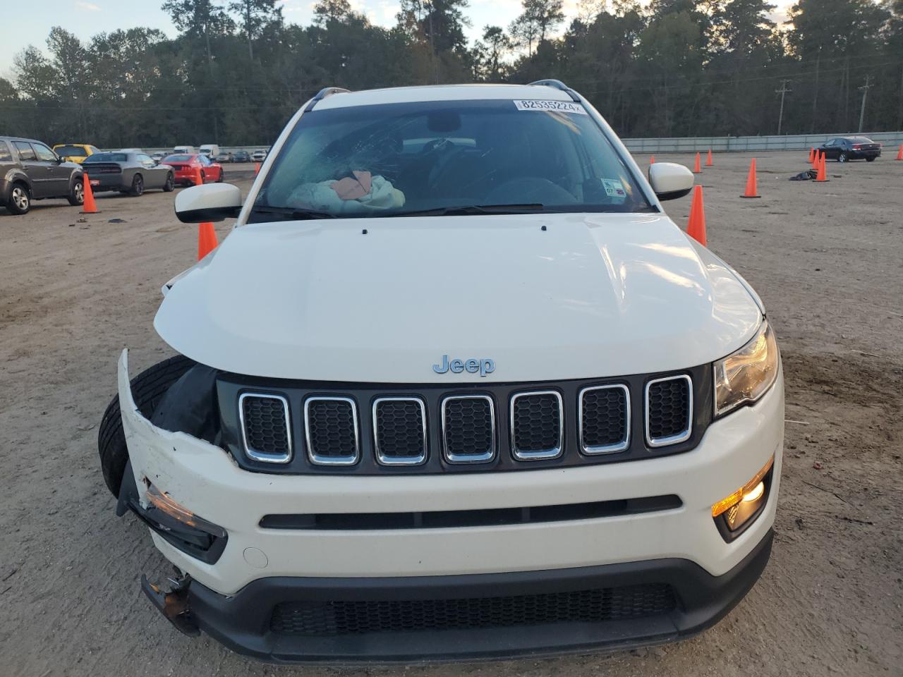 2021 Jeep Compass VIN 3C4NJDBB9MT601697 Copart auction photo, front end damage thumbnail 5