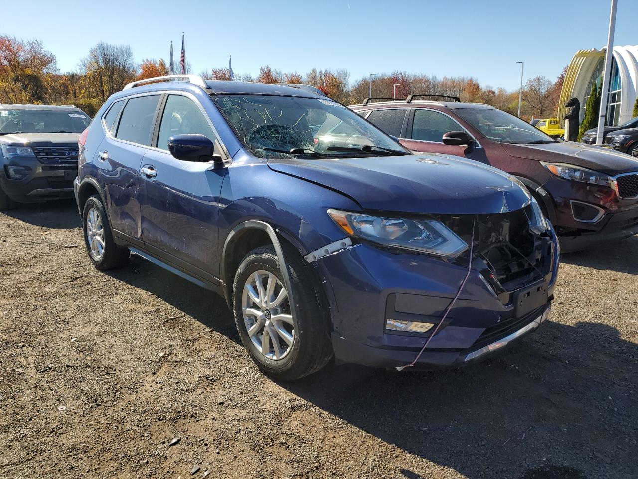 2018 Nissan Rogue VIN 5N1AT2MV8JC716329 Copart auction photo, all over damage thumbnail 4