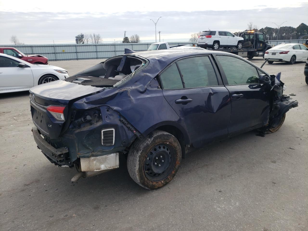 2022 Toyota Corolla VIN JTDEPMAE0NJ205709 Copart auction photo, all over / frame damage damage thumbnail 3
