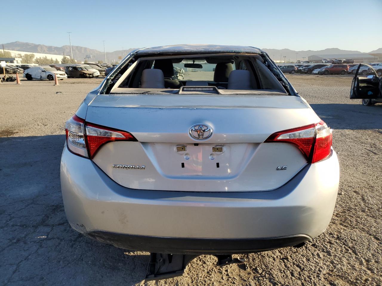 2016 Toyota Corolla VIN 5YFBURHE6GP452200 Copart auction photo, vandalism / rollover damage thumbnail 6