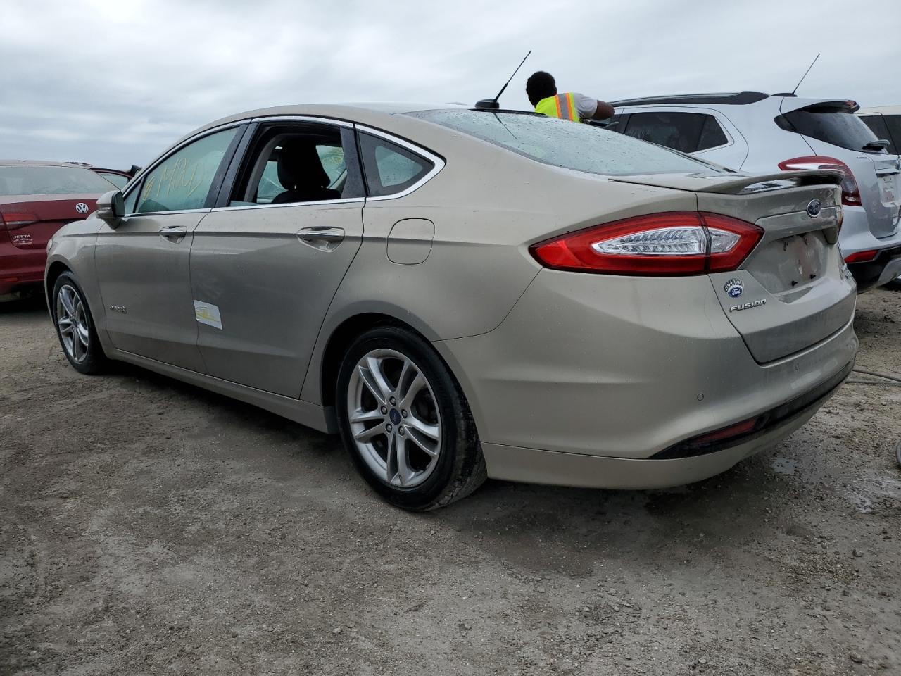 2015 Ford Fusion VIN 3FA6P0RU6FR301298 Copart auction photo, water/flood damage thumbnail 2