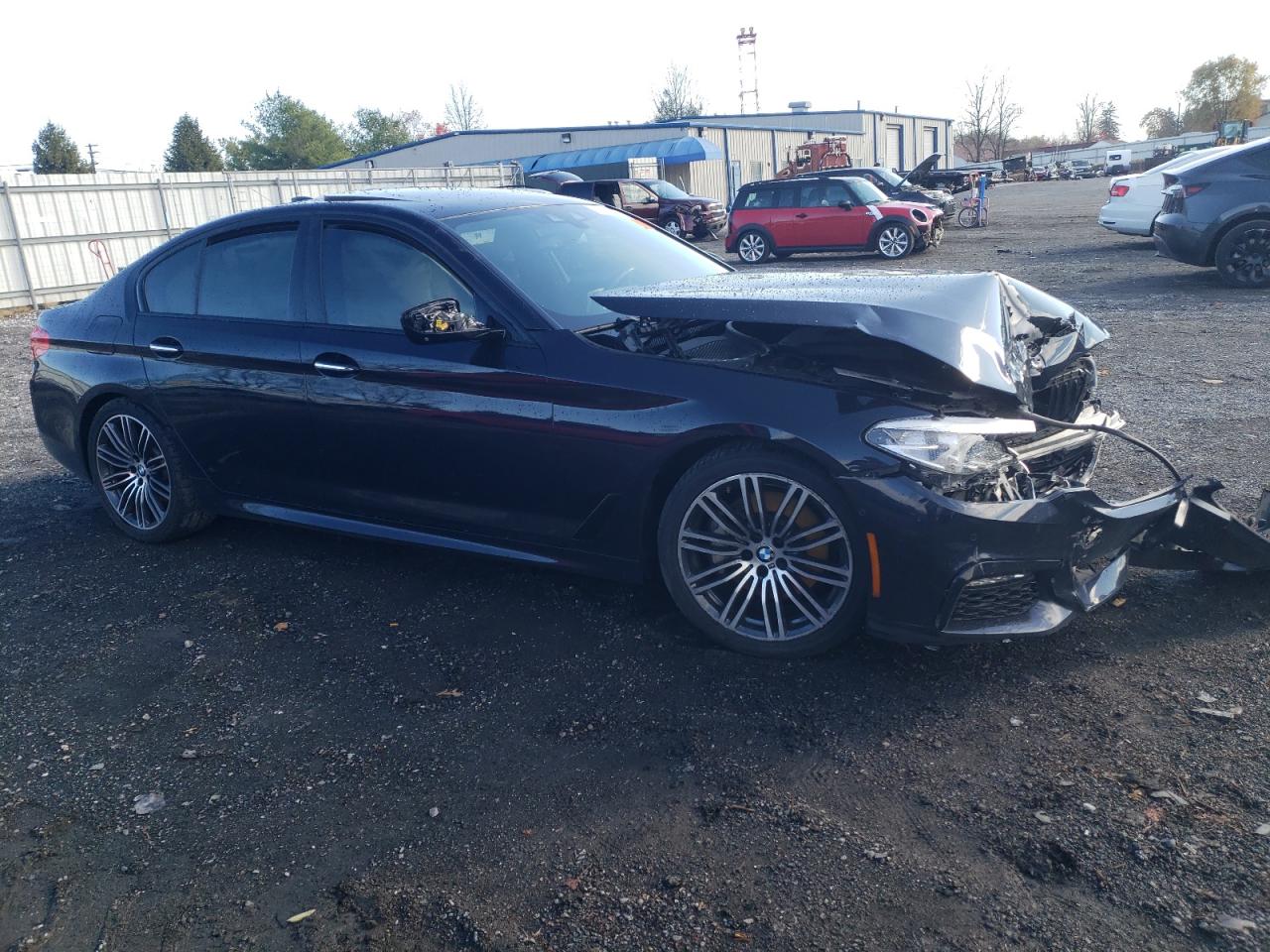 2017 BMW 5er VIN WBAJA7C33HG904294 Copart auction photo, front end / minor dent/scratches damage thumbnail 4