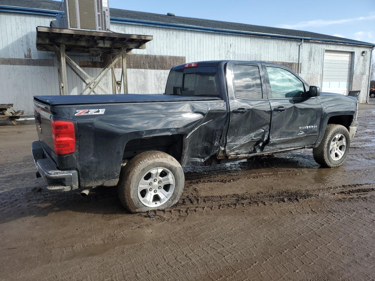 2015 Chevrolet Silverado VIN 1GCVKREC5FZ417156 Copart auction photo, side / front end damage thumbnail 3