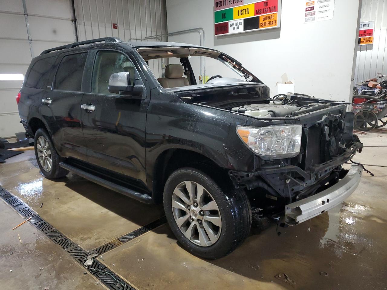 2017 Toyota Sequoia VIN 5TDJY5G17HS147837 Copart auction photo, all over damage thumbnail 4