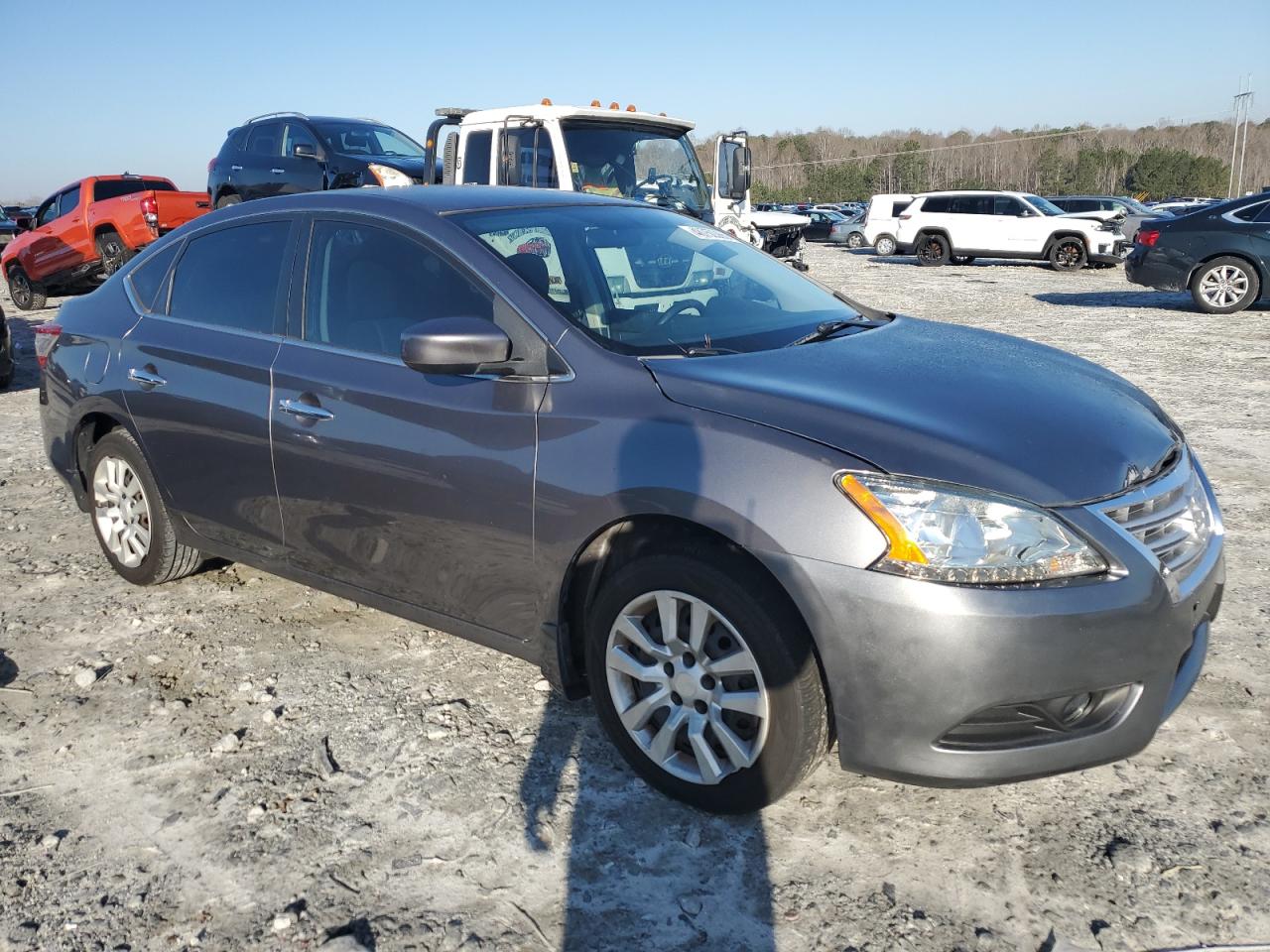 2015 Nissan Sentra VIN 3N1AB7AP0FY223711 Copart auction photo, minor dent/scratches / front end damage thumbnail 4