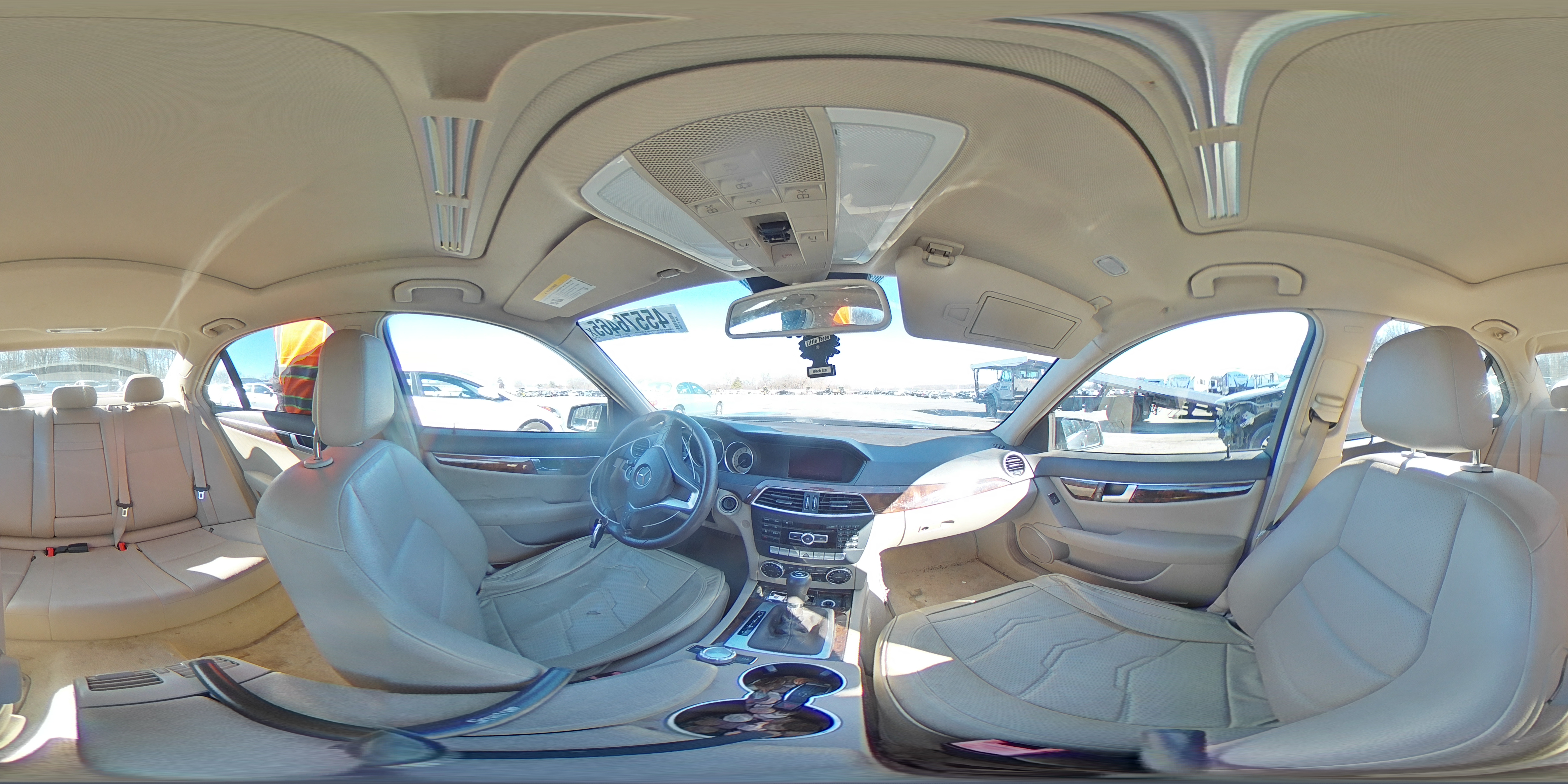 2013 Mercedes-Benz C-klasse VIN WDDGF8AB3DR293928 Copart auction photo, front end / mechanical damage thumbnail 13