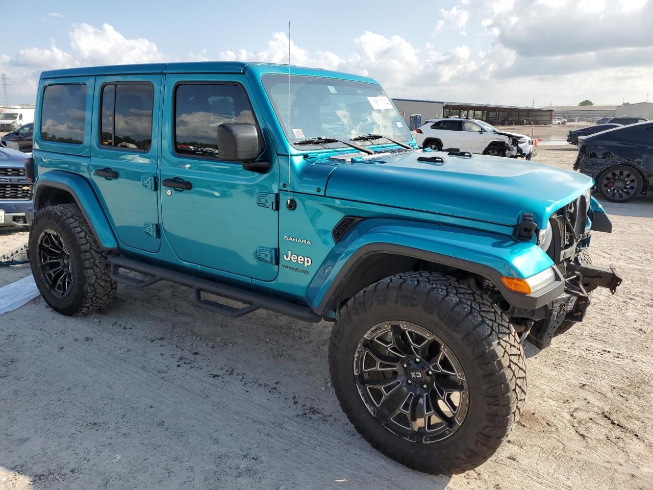 2020 Jeep Wrangler VIN 1C4HJXEN3LW216276 Copart auction photo, front end damage thumbnail 4