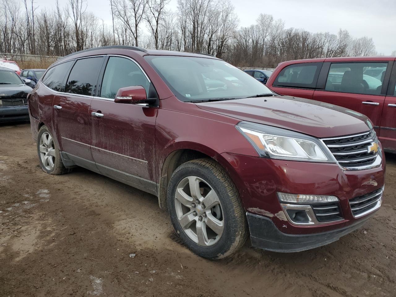2017 Chevrolet Traverse VIN 1GNKRJKD7HJ295647 Copart auction photo, rear end / side damage thumbnail 4