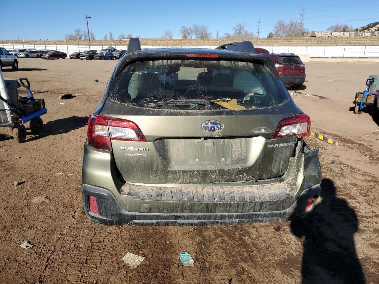 2018 Subaru Outback VIN 4S4BSAAC7J3208941 Copart auction photo, front end / rear end damage thumbnail 6