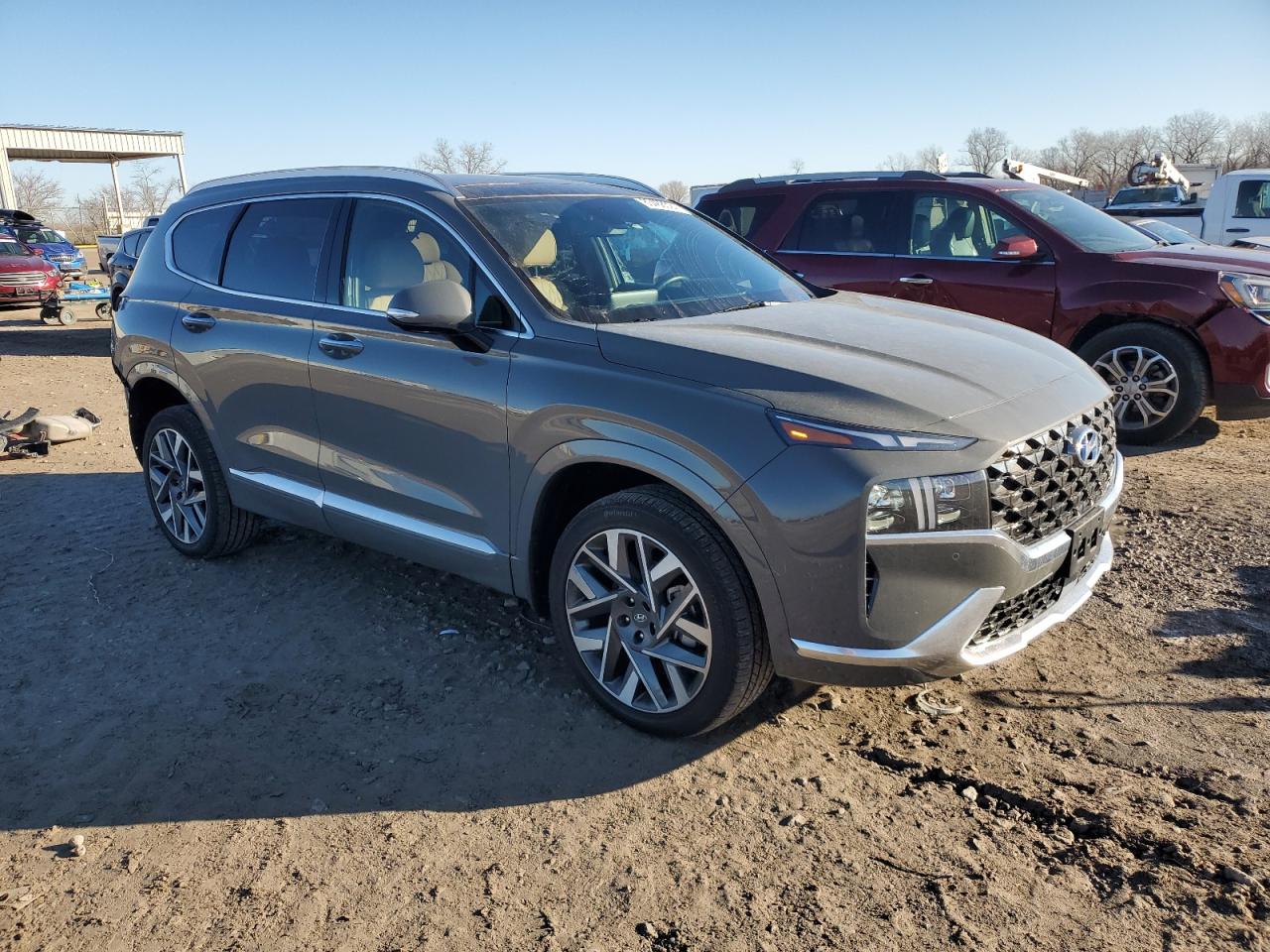2023 Hyundai Santa Fe VIN 5NMS5DAL5PH616507 Copart auction photo, rear end / undercarriage damage thumbnail 4