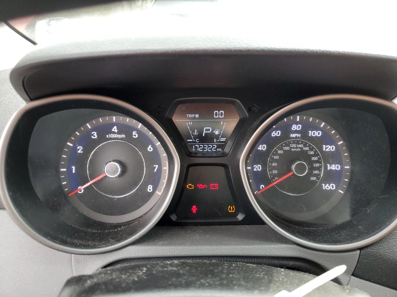 2014 Hyundai Elantra VIN 5NPDH4AE3EH535183 Copart auction photo, mechanical / vandalism damage thumbnail 9