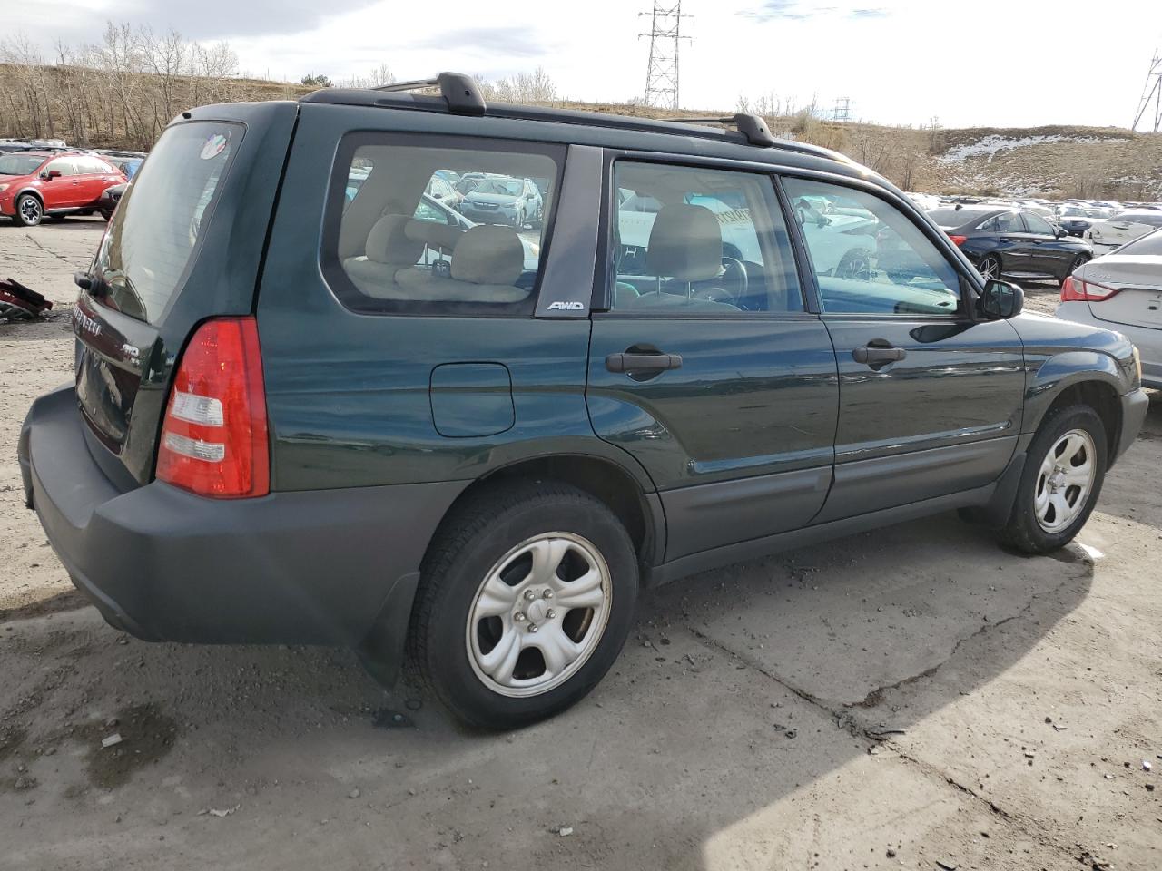 2004 Subaru Forester VIN JF1SG63664H708256 Copart auction photo, rear end damage thumbnail 3