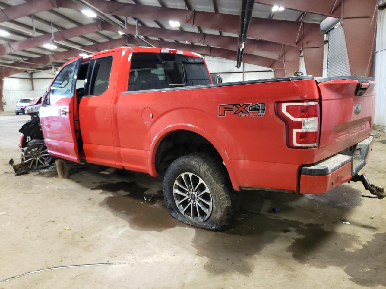 2018 Ford F-150 VIN 1FTFX1E53JFE76497 Copart auction photo, front end / mechanical damage thumbnail 2