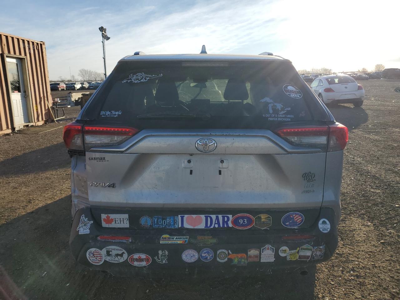 2019 Toyota RAV 4 VIN 2T3F1RFV5KW076861 Copart auction photo, all over damage thumbnail 6