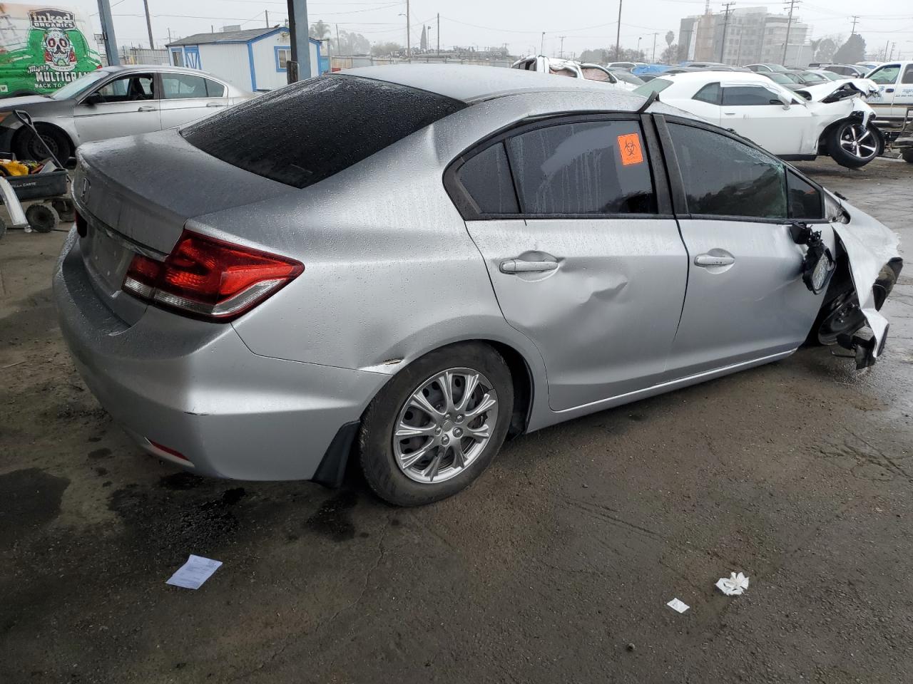 2014 Honda Civic VIN 19XFB2F5XEE222031 Copart auction photo, all over damage thumbnail 3