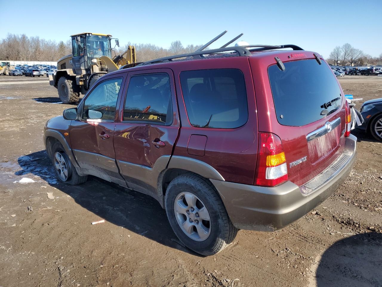 2004 Mazda Tribute VIN 4F2CZ96164KM30780 Copart auction photo, undercarriage / side damage thumbnail 2