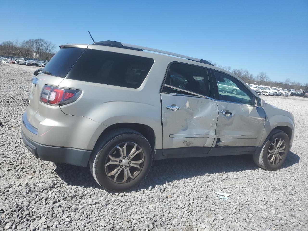 2014 GMC Acadia VIN 1GKKRSKD4EJ278626 Copart auction photo, side damage thumbnail 3