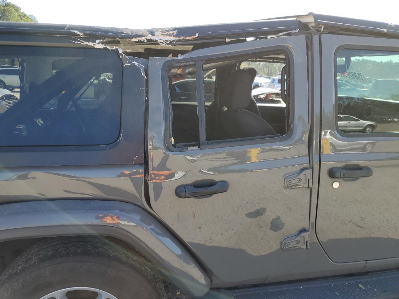 2021 Jeep Wrangler VIN 1C4HJXEN0MW506203 Copart auction photo, all over damage thumbnail 10