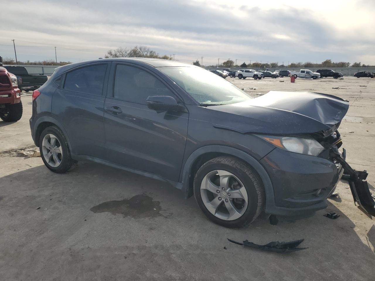 2017 Honda HR-V VIN 3CZRU5H58HG707051 Copart auction photo, front end damage thumbnail 4
