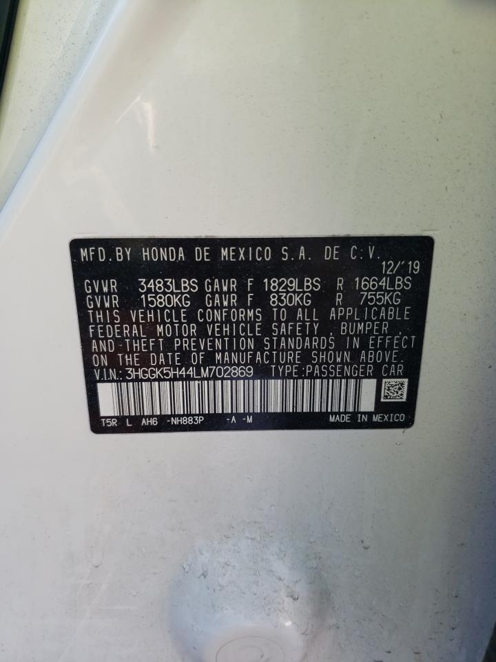 2020 Honda Fit VIN 3HGGK5H44LM702869 Copart auction photo, front end / side damage thumbnail 14