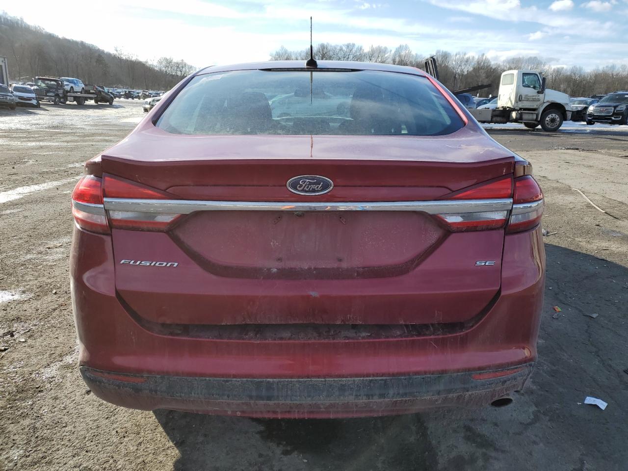 2017 Ford Fusion VIN 3FA6P0H77HR162197 Copart auction photo, front end / rear end damage thumbnail 6