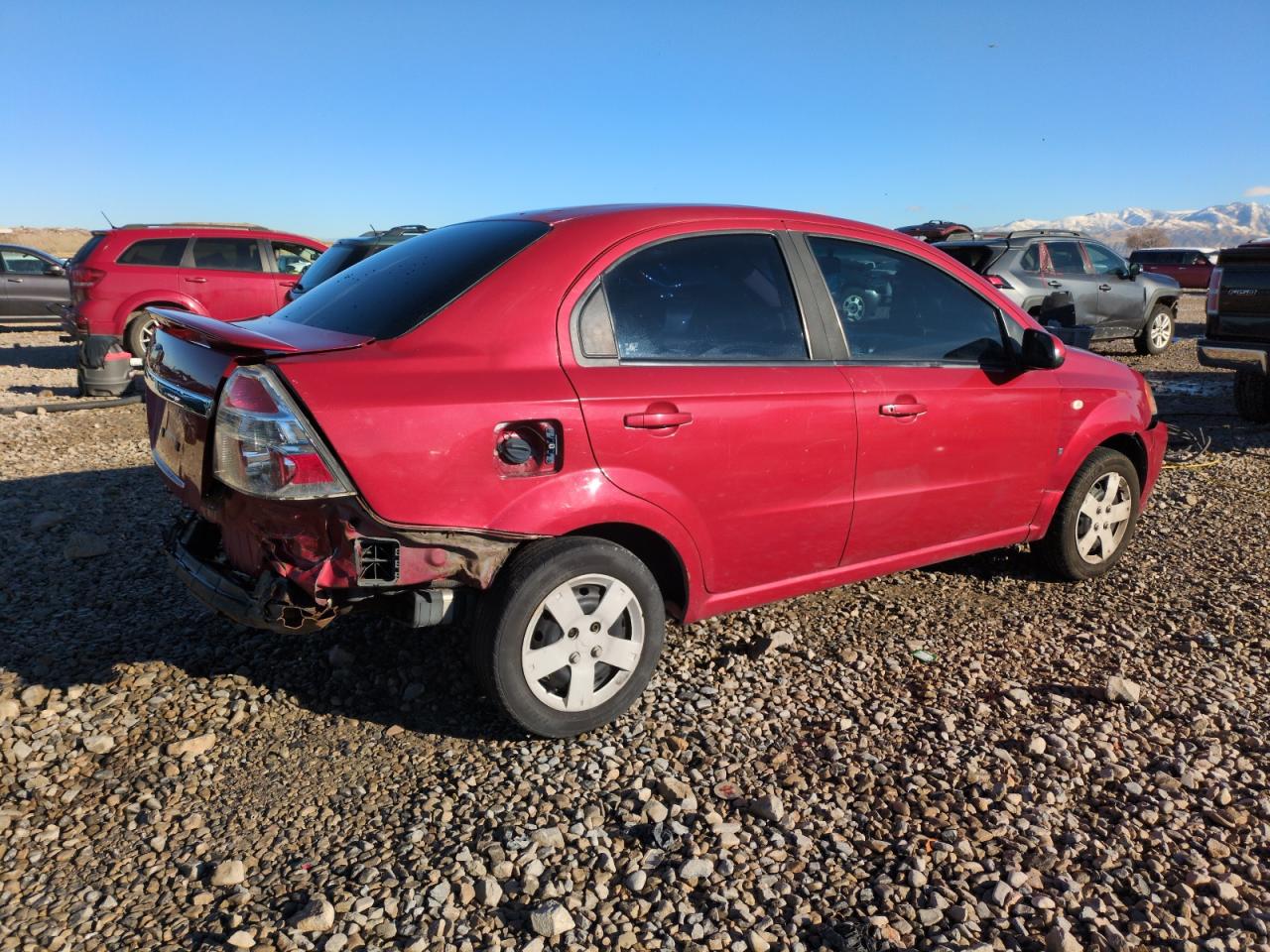 2007 Chevrolet Aveo VIN KL1TD56687B078381 Copart auction photo, front end damage thumbnail 3