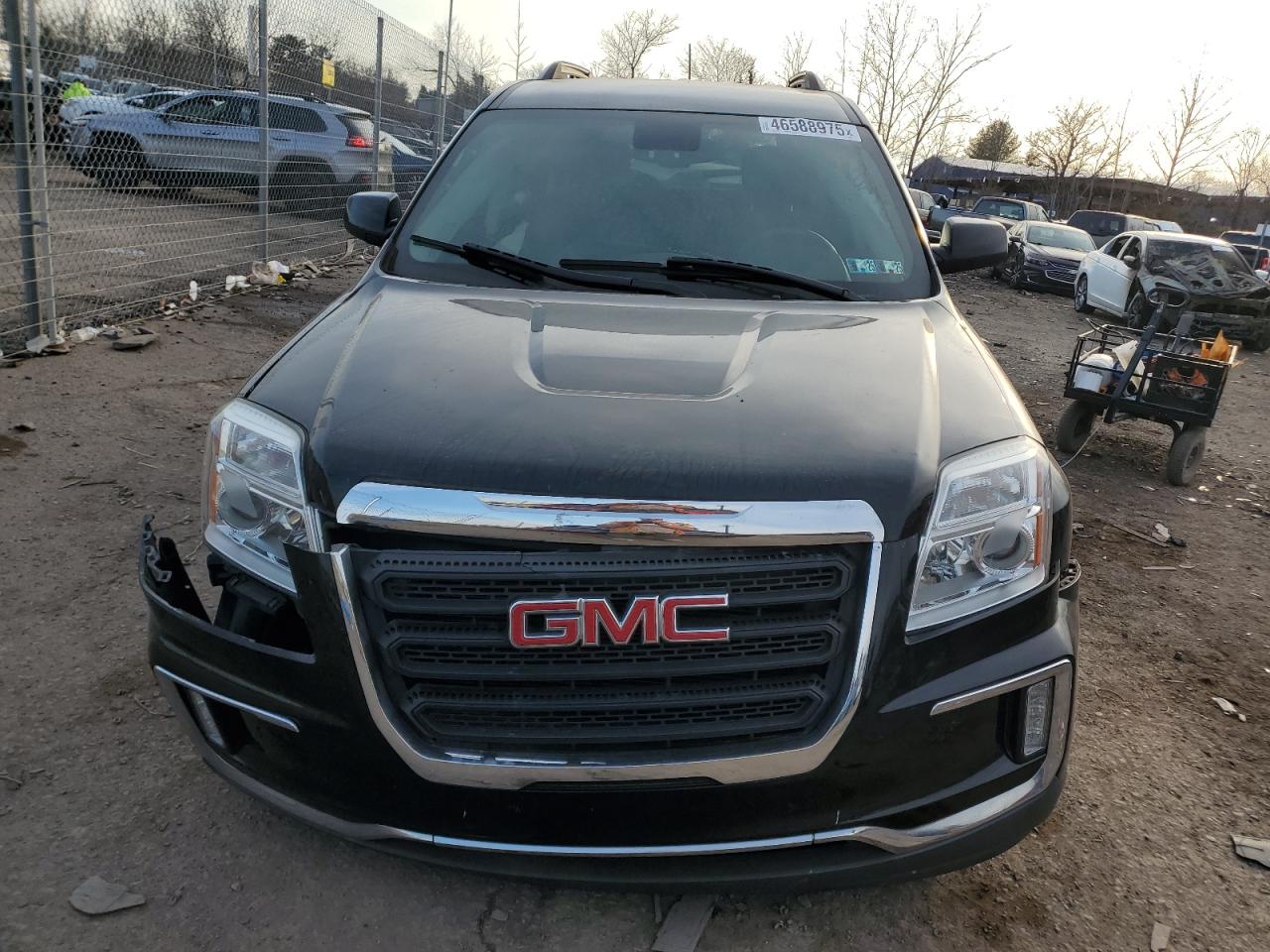 2016 GMC Terrain VIN 2GKALNEK1G6289298 Copart auction photo, front end / side damage thumbnail 5