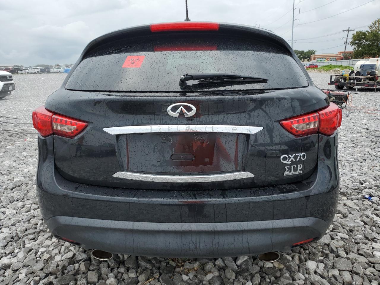 2017 Infiniti QX70 VIN JN8CS1MU1HM141176 Copart auction photo, water/flood damage thumbnail 6